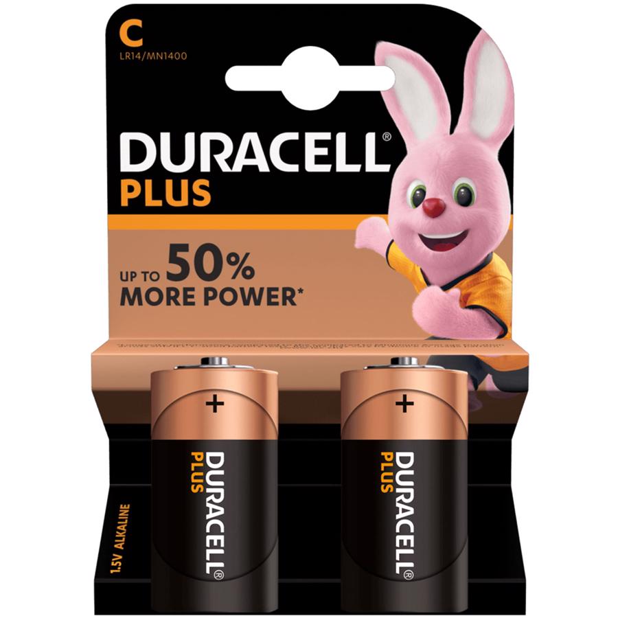 Duracell Plus Engangsbatteri C Alkaline
